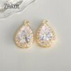 boucles d oreilles mariée en Forme de Goutte d'Eau Cubique, Bijoux à Faire Soi-Même