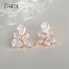 boucles d oreilles mariée en Forme de Goutte d'Eau Cubique, Bijoux à Faire Soi-Même