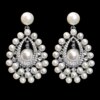 boucles d oreilles mariée de mariée couleur or, boucles d'oreilles de déclaration