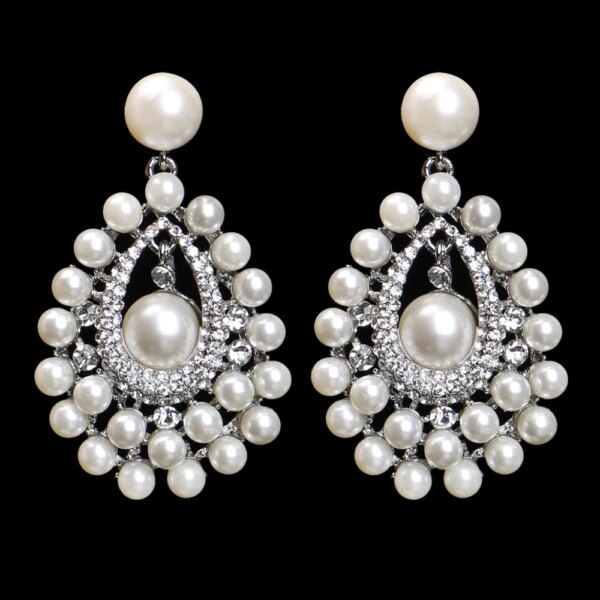 boucles d oreilles mariée de mariée couleur or, boucles d'oreilles de déclaration
