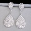 boucles d oreilles mariée de mariée couleur or, boucles d'oreilles de déclaration