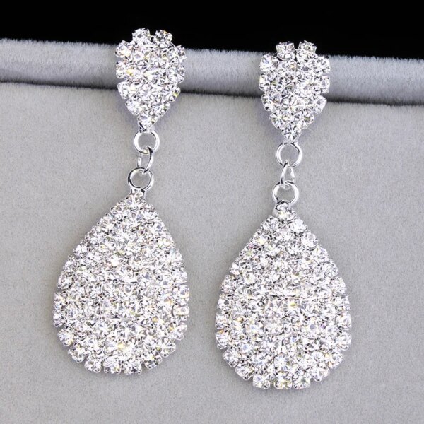 boucles d oreilles mariée de mariée couleur or, boucles d'oreilles de déclaration