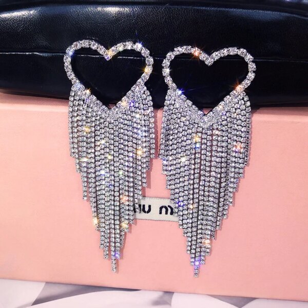 boucles d oreilles mariée de mariée couleur or, boucles d'oreilles de déclaration