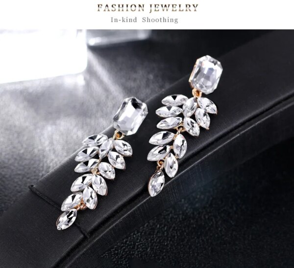 70400-68d32f.jpg boucles d oreilles mariée longues en biscuits cristal clair pour femmes, bijoux de mariage