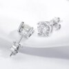 boucles d oreilles mariée en Moissanite pour hommes et femmes, 0.1 – 3ct, S925