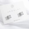 boucles d oreilles mariée en Moissanite pour hommes et femmes, 0.1 – 3ct, S925