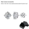 boucles d oreilles mariée en Moissanite pour hommes et femmes, 0.1 – 3ct, S925