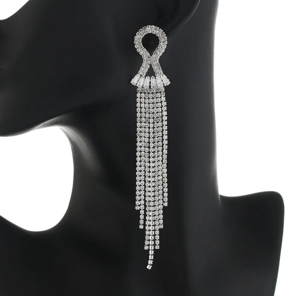 70438-161191.jpg boucles d oreilles mariée longues en biscuits cristal clair pour femmes, bijoux de mariage