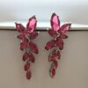 70568-7ac46b.jpg boucles d oreilles mariée en forme de feuille pour femmes, en Zircon