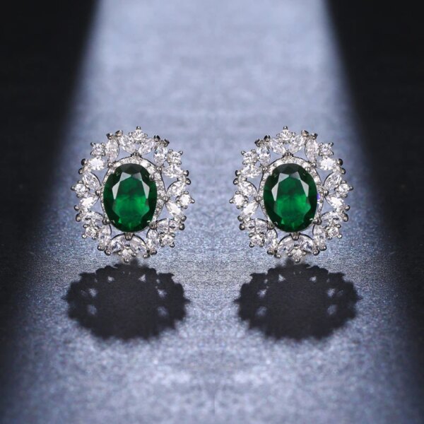 boucles d oreilles mariée pour femme, bijoux de mariage, Zircon cubique