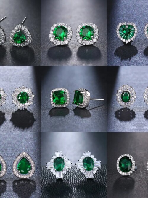 boucles d oreilles mariée pour femme, bijoux de mariage, Zircon cubique