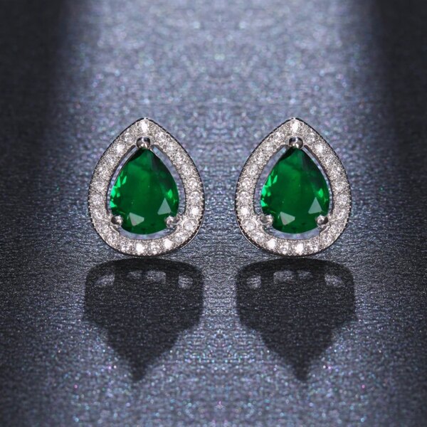 boucles d oreilles mariée pour femme, bijoux de mariage, Zircon cubique