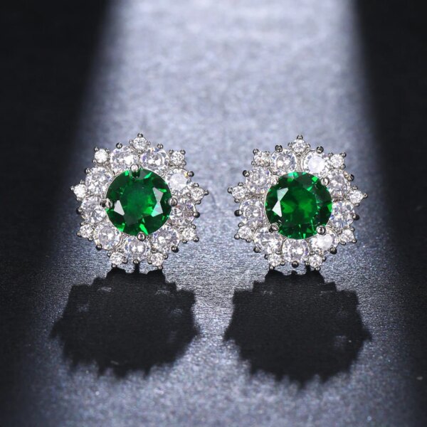 boucles d oreilles mariée pour femme, bijoux de mariage, Zircon cubique