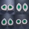 boucles d oreilles mariée pour femme, bijoux de mariage, Zircon cubique
