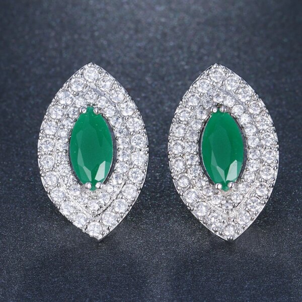 boucles d oreilles mariée pour femme, bijoux de mariage, Zircon cubique