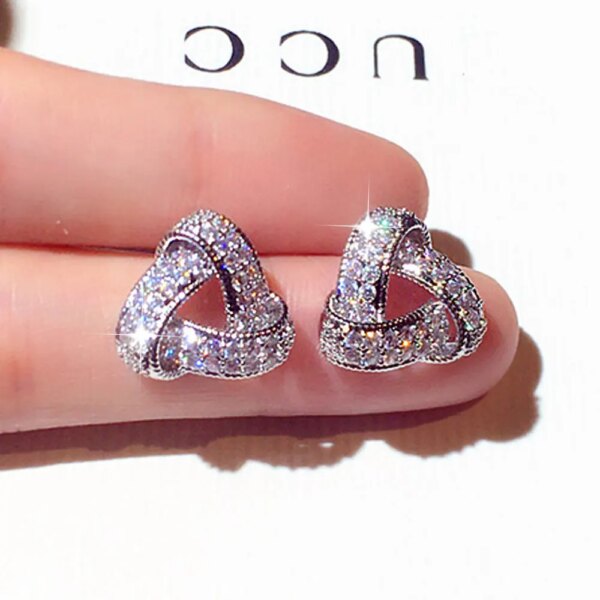 boucles d oreilles mariée Iced Out pour Femme, Design Exquis, Sub structure emballages