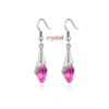 boucles d oreilles mariée goutte d'eau brillantes pour femmes, boucles d'oreilles élégantes