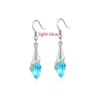 boucles d oreilles mariée goutte d'eau brillantes pour femmes, boucles d'oreilles élégantes