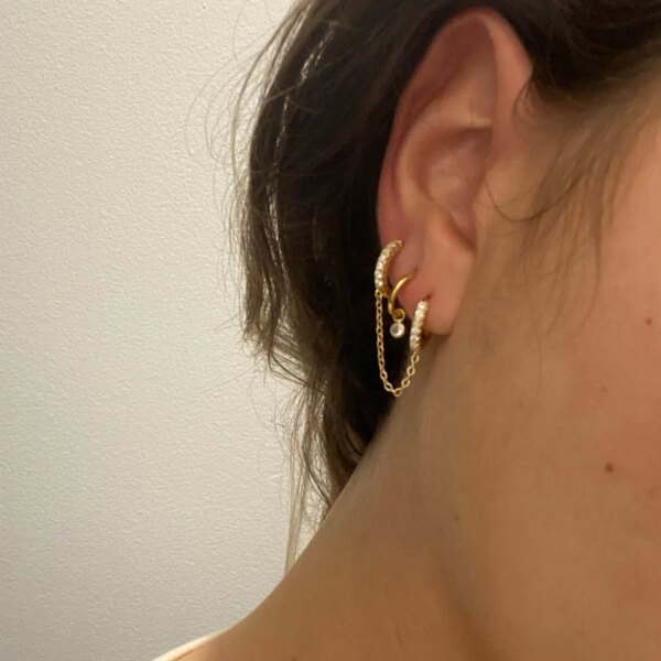 70935-a3a24f.jpg Boucle d oreille 2 trous en Clip Brcorporelle à 2 Trous pour Femme, Accessoires de Bijoux Coréens