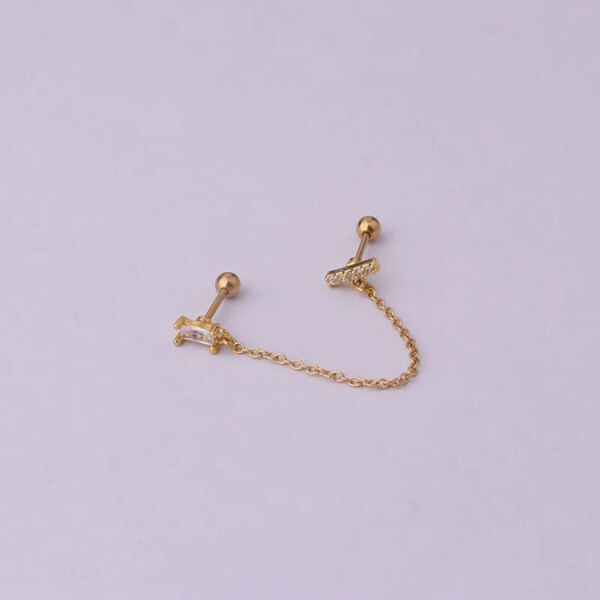 70955-47a516.jpg Boucle d oreille 2 trous en Acier Inoxydable, 2 Pièces, 20g, 0.8mm