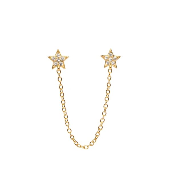 71001-ebb059.jpg Boucle d oreille 2 trous en argent Sterling 925 et Zircon blanc pour femmes