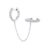 71015-d7160d.jpg Boucle d oreille 2 trous en argent Sterling 925 et Zircon blanc pour femmes