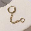 Boucle d oreille 2 trous en Clip Brcorporelle pour Femme, Bijoux de ix