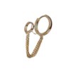 Boucle d oreille 2 trous en Clip Brcorporelle pour Femme, Bijoux de ix