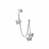 Boucle d oreille 2 trous en Clip Brcorporelle pour Femme, Bijoux de ix