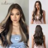 Perruque de Cosplay synthétique Ombre Blonde pour femmes