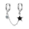 Boucle d oreille 2 trous Star Crystal de refroidissement de l'équipement