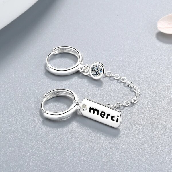 Boucle d oreille 2 trous Star Crystal de refroidissement de l'équipement