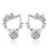 boucle d oreille perle en argent 925 pour femme, nouvelle collection, perles en pierre de zircone cubique Super Flash