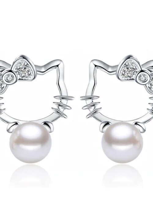 boucle d oreille perle en argent 925 pour femme, nouvelle collection, perles en pierre de zircone cubique Super Flash