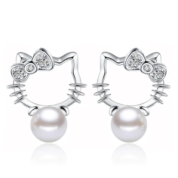 boucle d oreille perle en argent 925 pour femme, nouvelle collection, perles en pierre de zircone cubique Super Flash