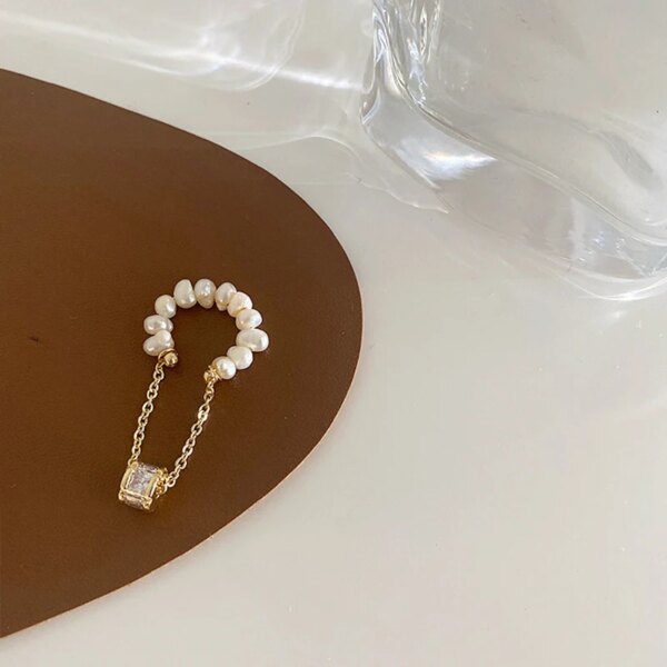 71212-2f7e97.jpg boucle d oreille perle française pour femme, faux Piercing, manchette, rétro élégant, irrégulier