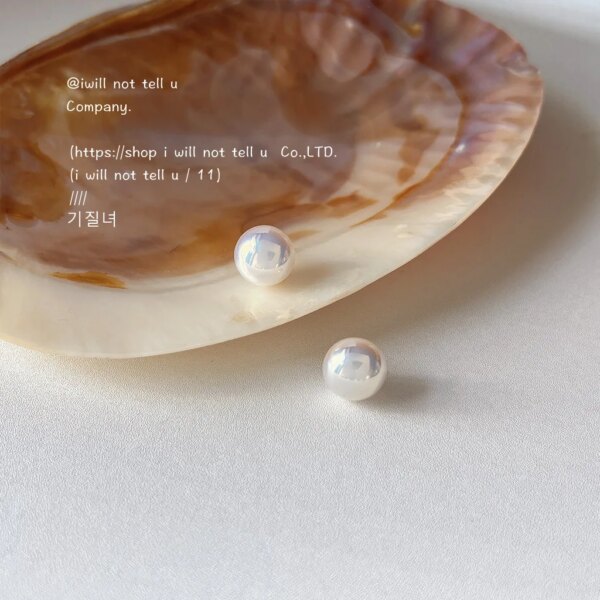 boucle d oreille perle à tige de perle en argent 925 pour femmes et filles, bijoux de fête en surbrillance brillante