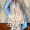 perruque cheveux naturels Ombre Couleur Synthétique