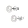 boucle d oreille perle en argent Sterling 925 authentique, bijoux fins en perles baroques irrégulières pour femmes