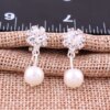 boucle d oreille perle en Strass et Perle Simulée pour Femme, Bijoux Mignons à réinitialisation