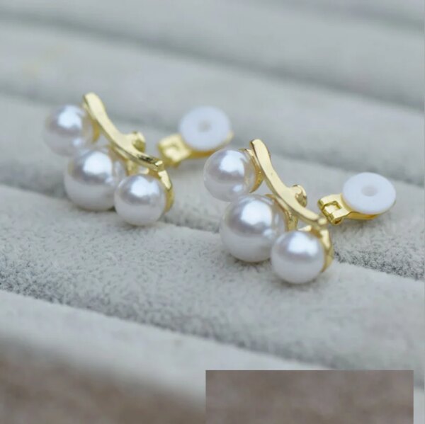 boucle d oreille perle à réinitialisation en Forme de Cœur Géométrique pour Femme et Fille