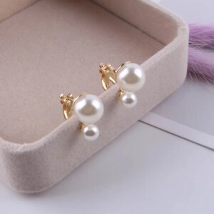 boucle d oreille perle en acier inoxydable pour femmes et filles, perles rondes de 6mm, Piercing à vis