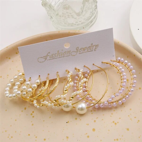 boucle d oreille perle créoles torsadées en perles pour femmes, boucles d'oreilles pendantes en métal papillon