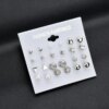 boucle d oreille perle Simulées pour Femme, Bijoux à la Mode, 12 Paires/Ensemble