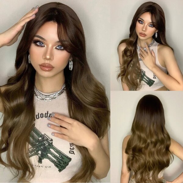 7169-73de53.jpg Perruque de Cosplay synthétique Ombre Blonde pour femmes