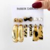 boucle d oreille perle créoles torsadées en perles pour femmes, boucles d'oreilles pendantes en métal papillon