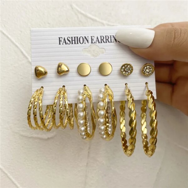 boucle d oreille perle créoles torsadées en perles pour femmes, boucles d'oreilles pendantes en métal papillon