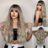perruque cheveux naturels Ombre Couleur Synthétique