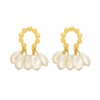 boucle d oreille perle baroques de corée du sud, pendentifs de personnalité polyvalents