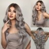 perruque cheveux naturels Ombre Couleur Synthétique